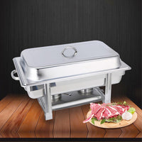 Stainless Steel Chafing Food Warmer - Double Tray - Notbrand