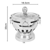 Stainless Steel Hot Pot With Glass Lid - Single - Notbrand