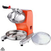 Stainless Steel Electric Ice Crusher with Holding Bowl - Orange - Notbrand