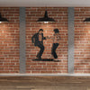 Pulp Fiction Dancing Couple Metal Wall Art - Notbrand