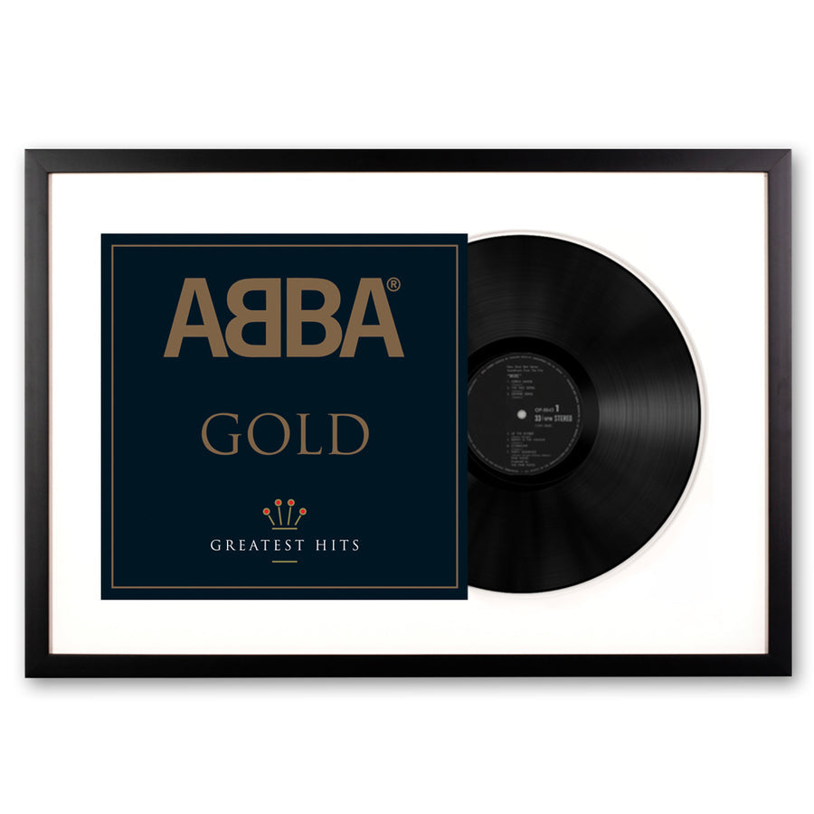 ABBA GOLD Framed DOUBLE VINYL Album Art - Notbrand