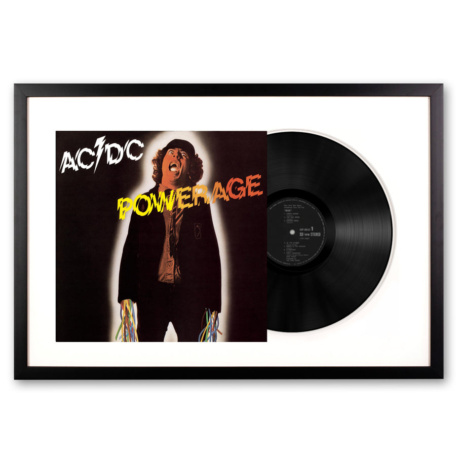 AC/DC Powerage Framed Vinyl Album Art - Notbrand