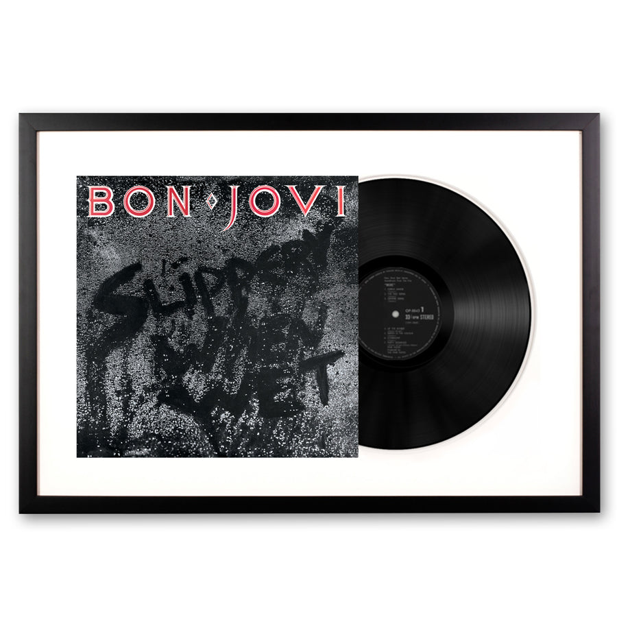Bon Jovi Slippery When Wet Framed Vinyl Album Art - Notbrand