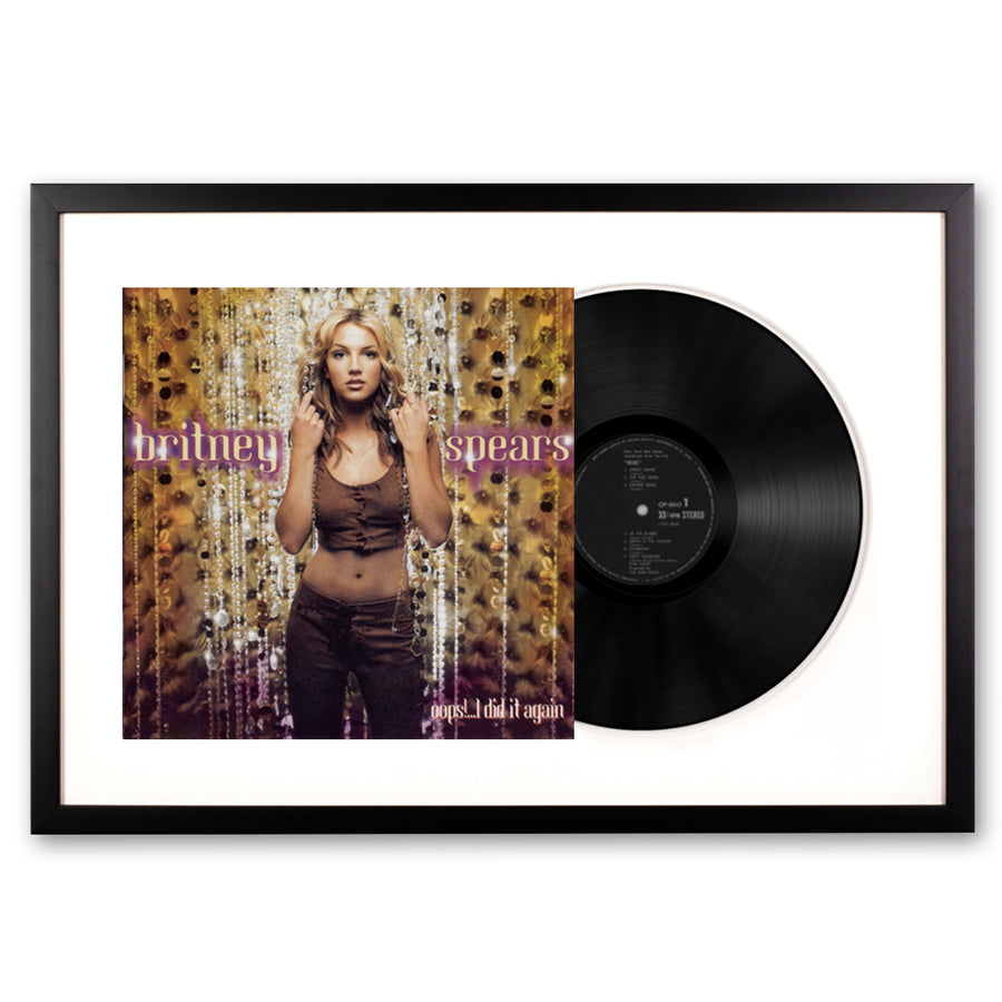 Britney Spears Oops! I Did It Again Framed Vinyl Album Art - Notbrand