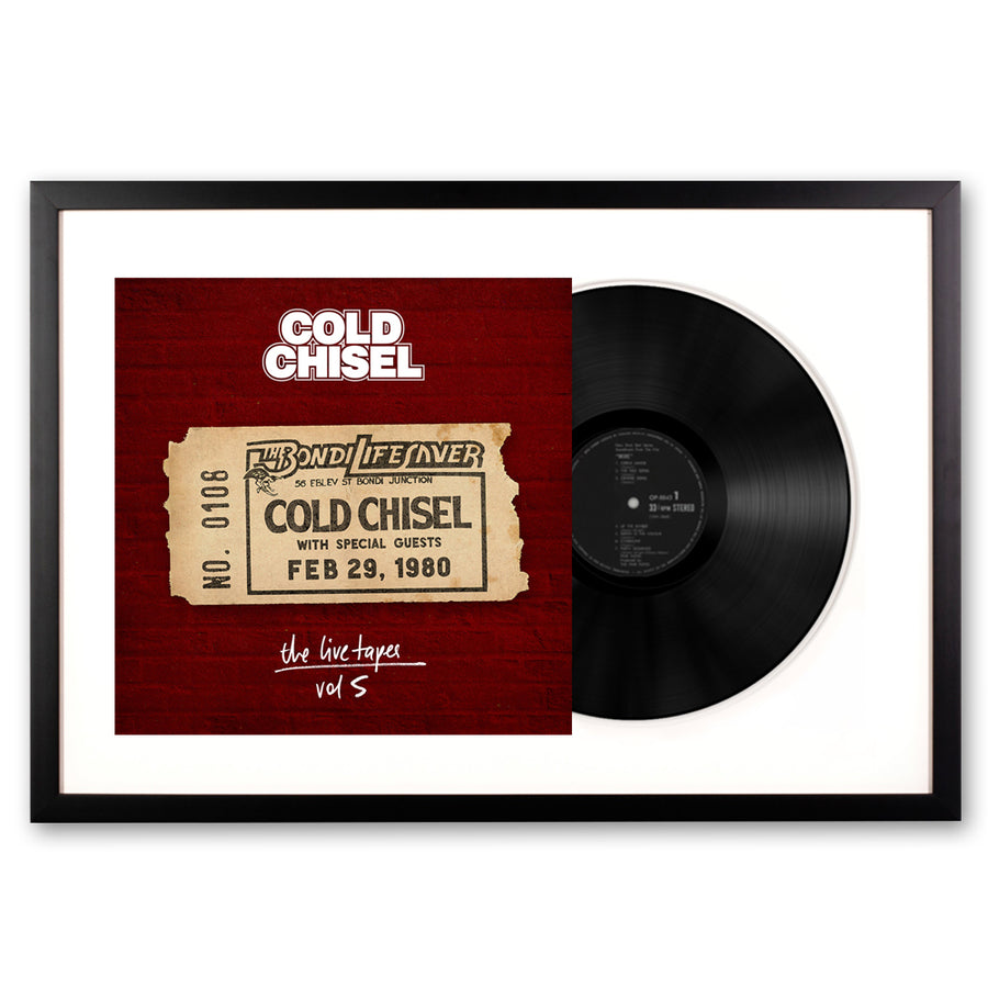 Cold Chisel the Live Tapes Vol 5 Live at the Bondi Lifesaver Triple Framed Vinyl Album Art - Notbrand