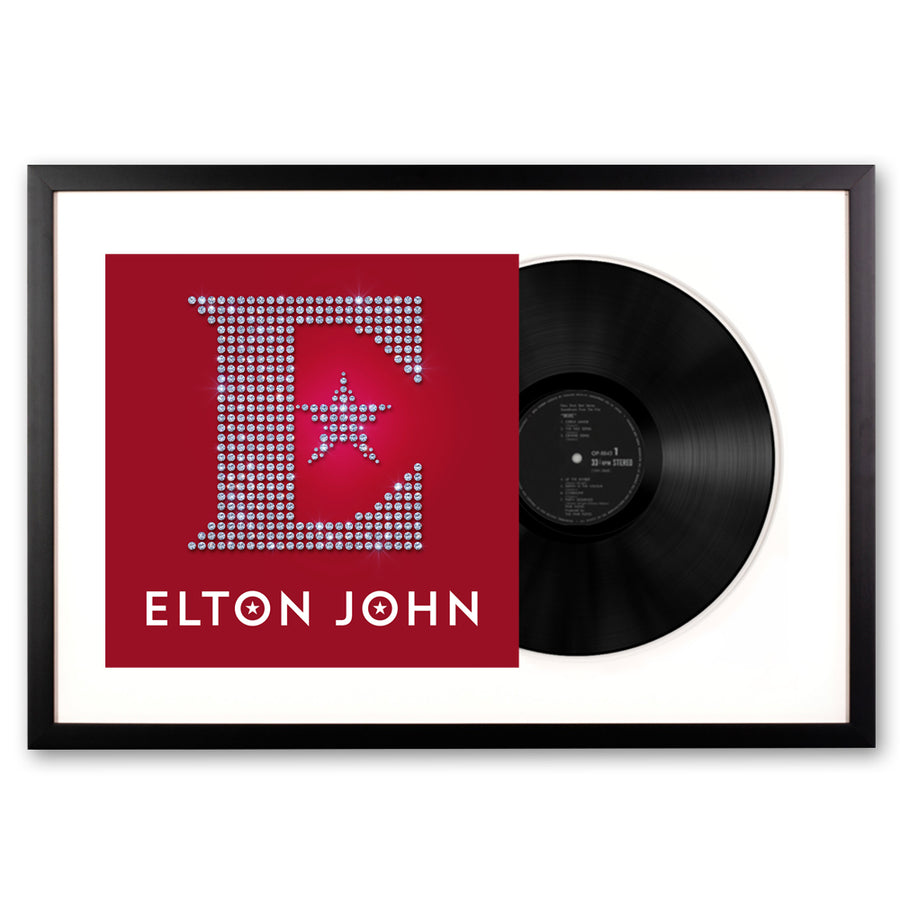 Elton John Diamonds Double FramedVinyl Album Art - Notbrand