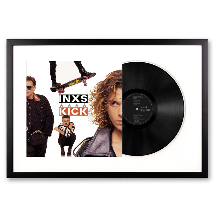 INXS Kick Framed Vinyl Album Art - Notbrand