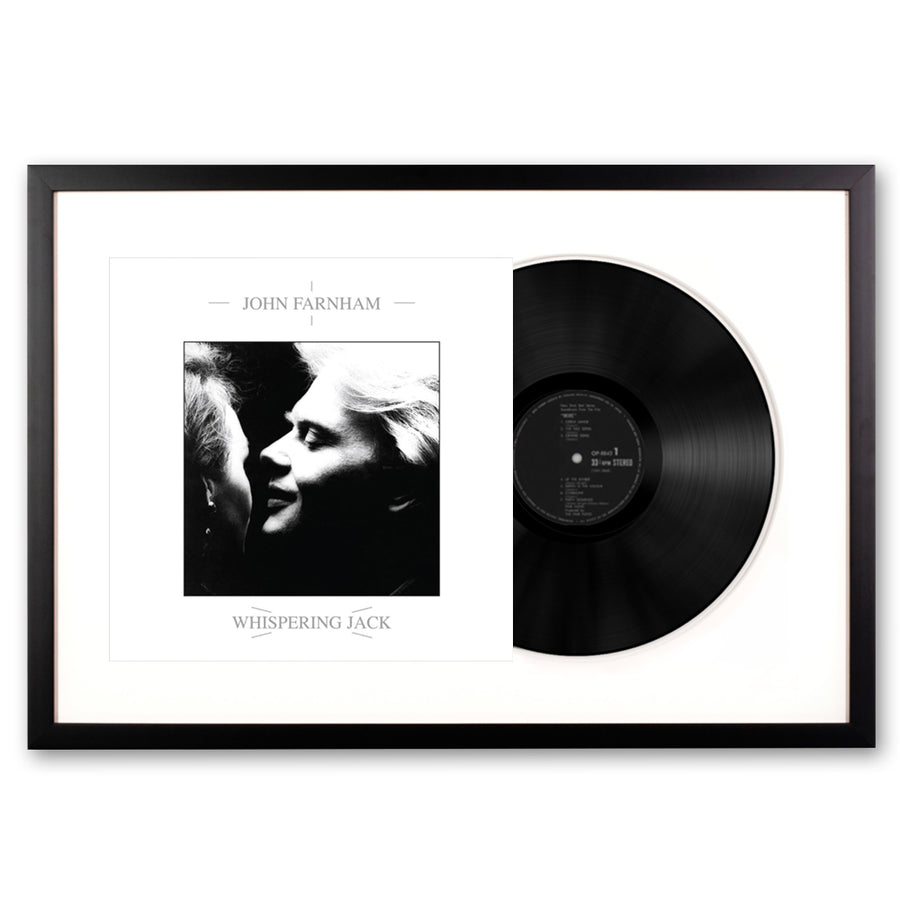 John Farnham Whispering Jack Framed Vinyl Album Art - Notbrand