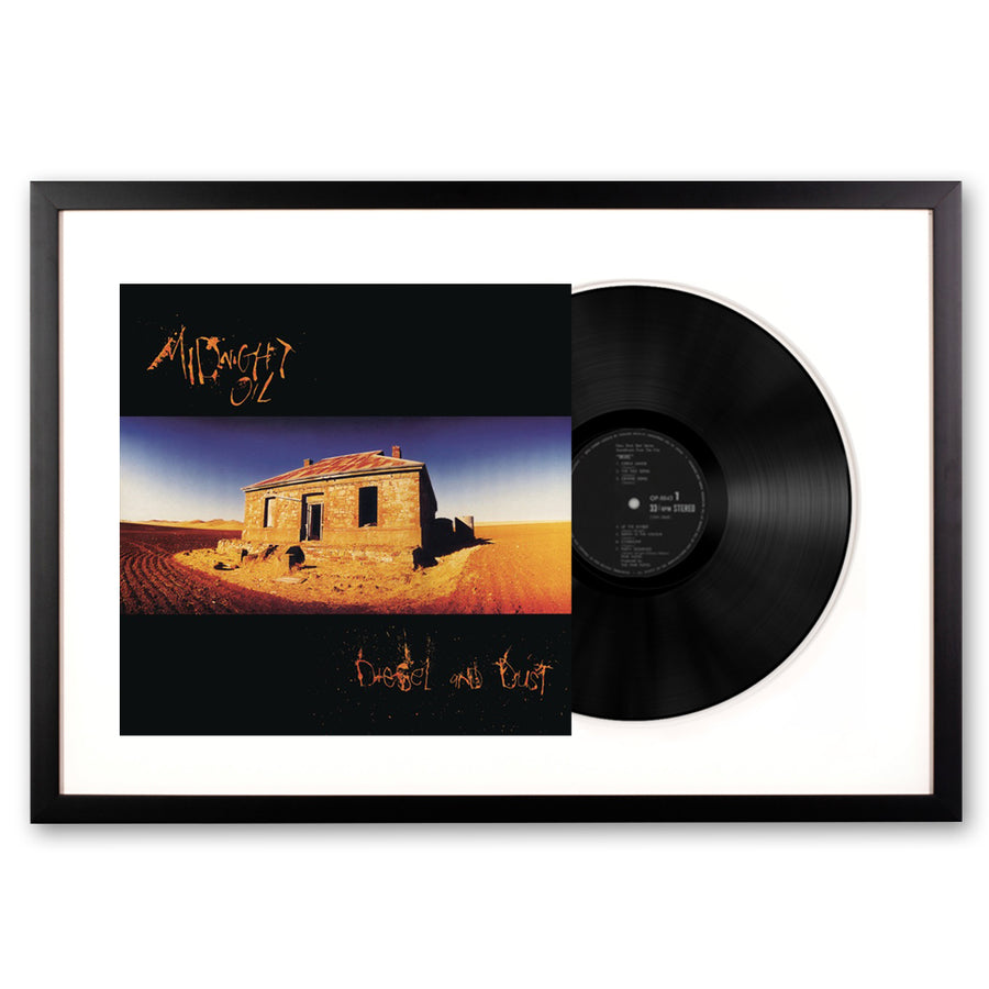 Midnight Oil Diesel and Dust Framed Vinyl Album Art - Notbrand