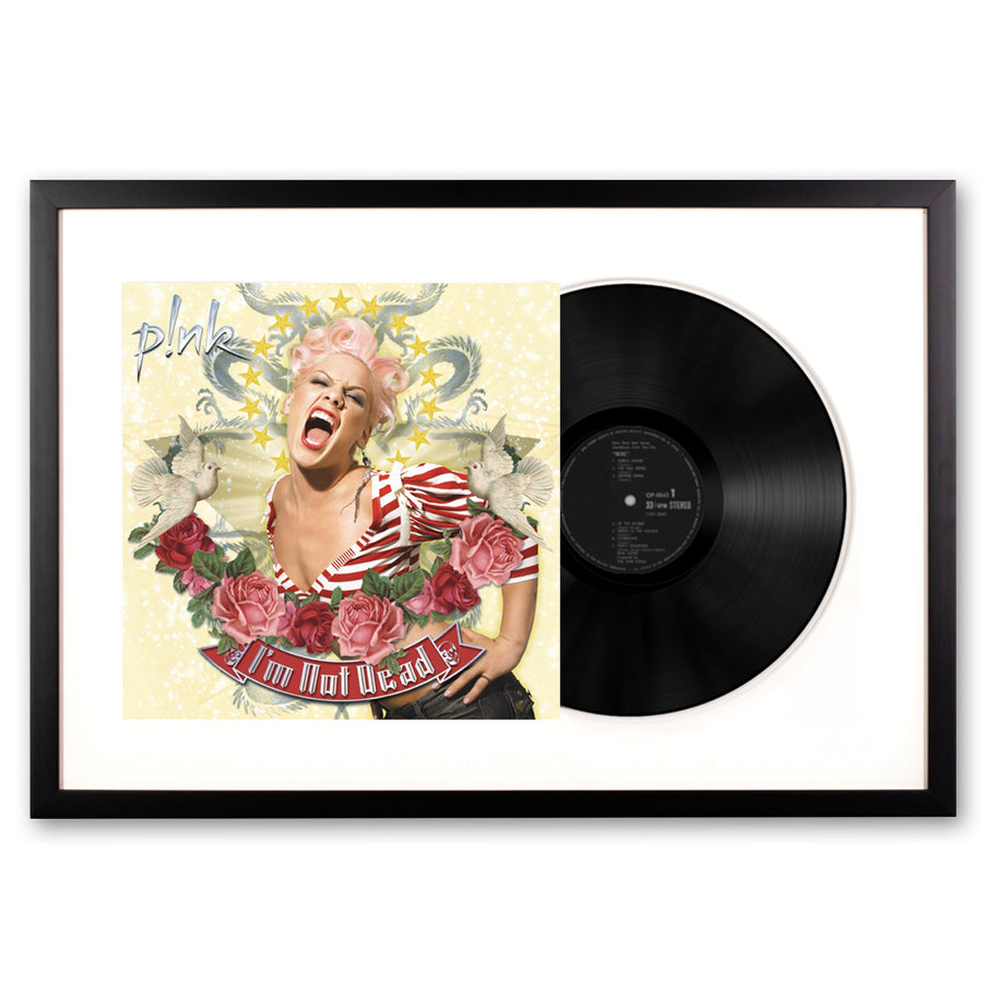 Pink I'm Not Dead Framed Vinyl Album Art - Notbrand