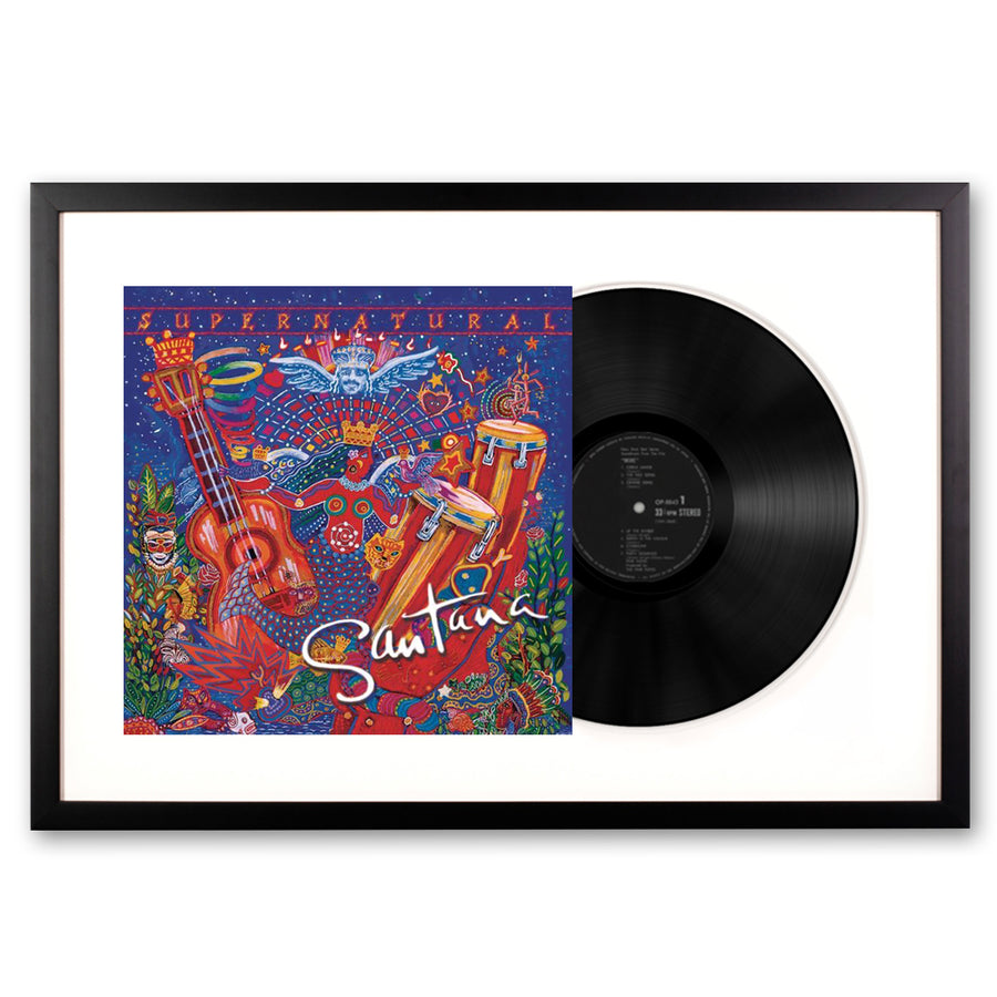 Santana Supernatural Framed Vinyl Album Art - Notbrand