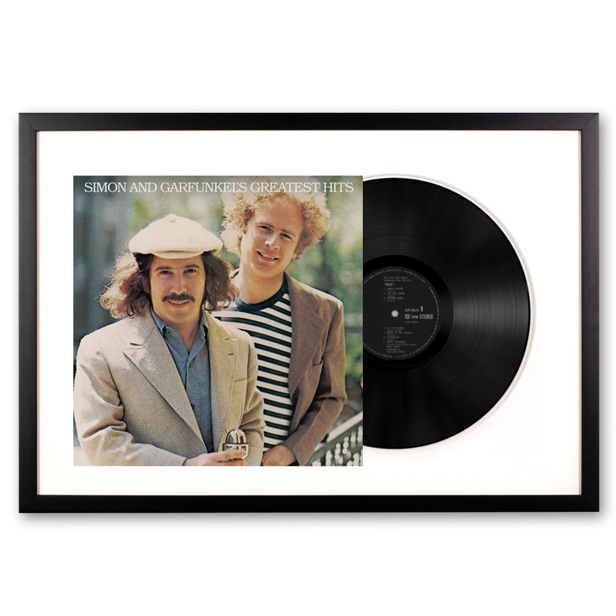 Simon & Garfunkel Greatest Hits Framed Vinyl Album Art - Notbrand