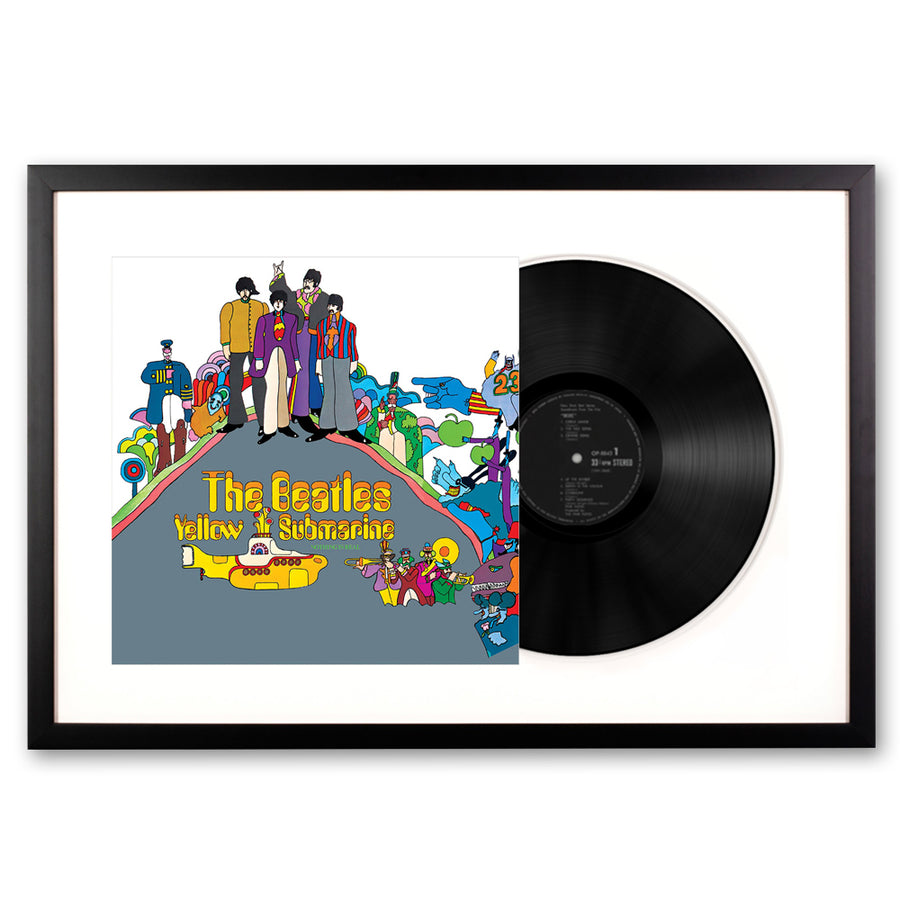 The Beatles Yellow Submarine Framed Vinyl Album Art - Notbrand