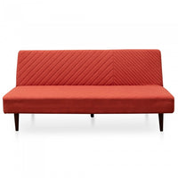 Marion 3 Seater Sofa Bed - Red Orange - Notbrand