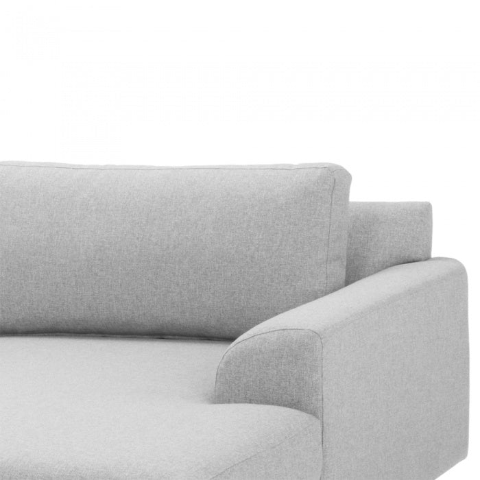 Jameson 3 Seater Right Chaise Sofa - Light Grey - Notbrand