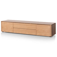 Cruces TV Entertainment Unit with Middle Drawer - Natural Oak - Notbrand