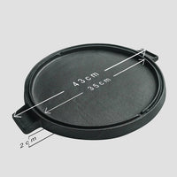 Cast Iron Frying Pan With Wooden Handle - 43cm - Notbrand