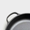 Round Cast Iron Skillet Frying Pan With Helper Handle - 29cm - Notbrand
