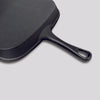 Square Ribbed Cast Iron Frying Pan - 23.5cm - Notbrand