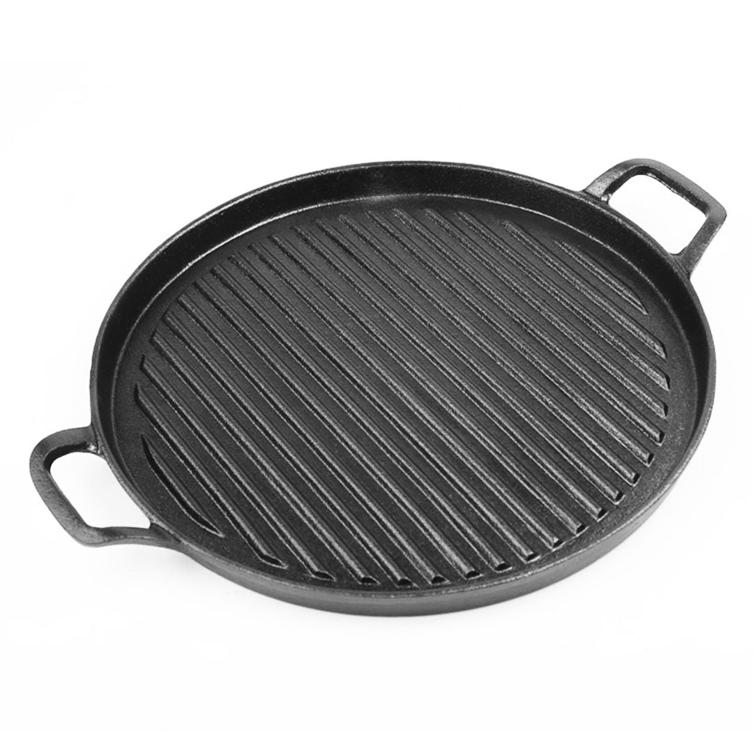 Ribbed Cast Iron Frying Pan - 28cm - Notbrand