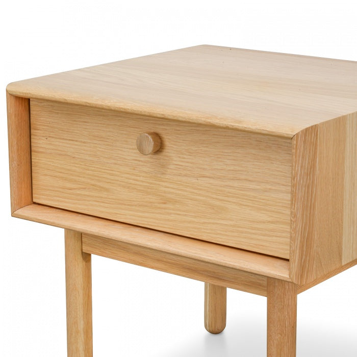 Lamp Side Table with Drawer - Natural - Notbrand