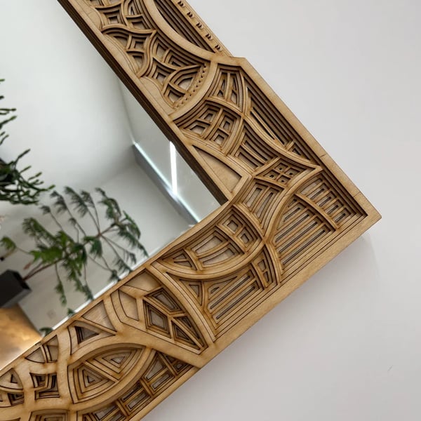 Stedhek Wooden Mandala Mirror - Notbrand