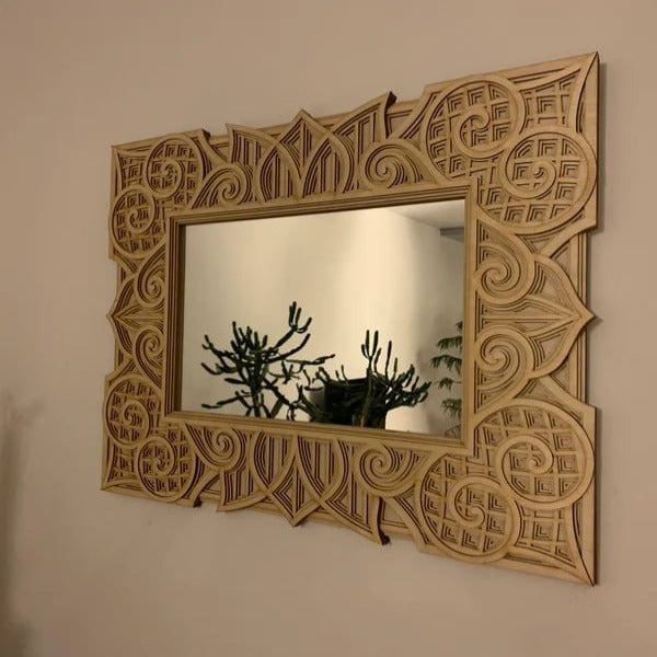 Oyef Wooden Mandala Mirror - Notbrand