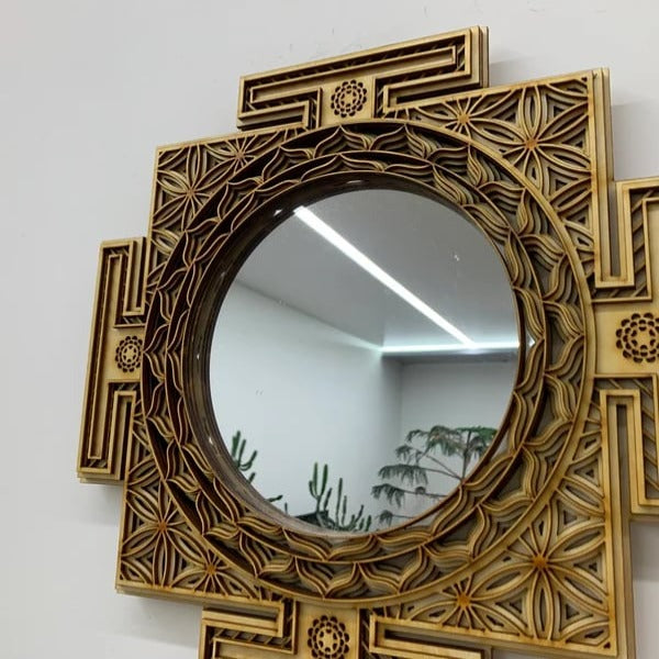 Macabres Wood Mirror Wall Hanging - Notbrand