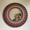 Mawu Round Wooden Wall Mirror - Notbrand