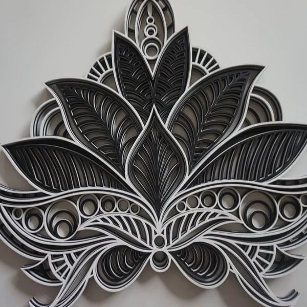 Norbit Lotus Flower Multi Layered Mandala Wall Hanging - Notbrand