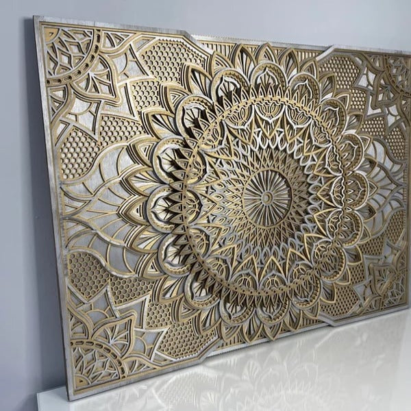 Emria Handcrafted Wooden Mandala Elegant Wall Art - Notbrand