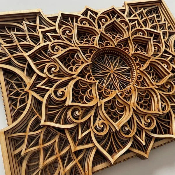 Urdok Handcrafted Wooden Mandala Wall Art - Notbrand