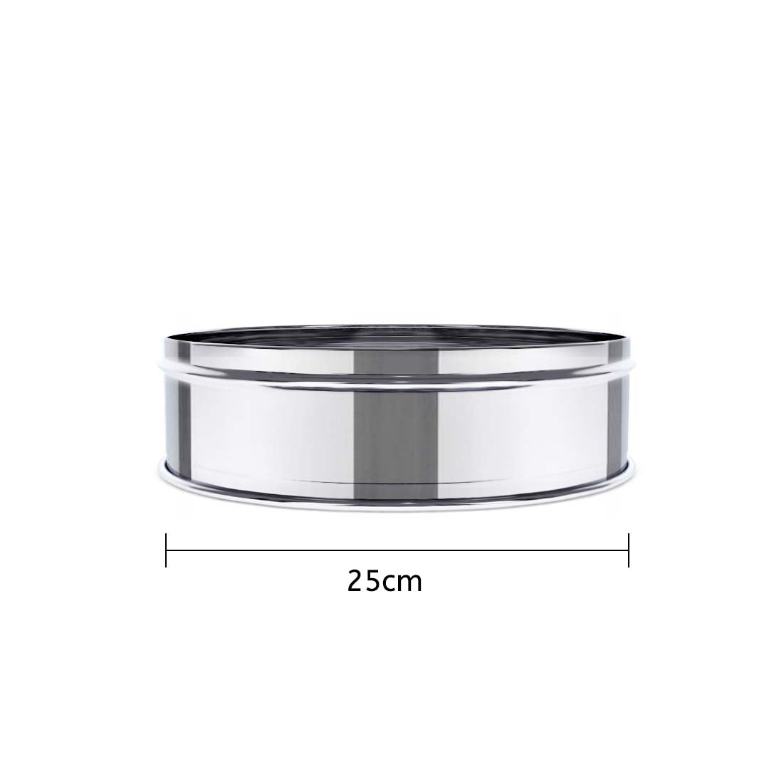 3 Tier Stainless Steel Steamers With Lid - 28cm - Notbrand