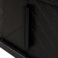 Hiram Entertainment TV Unit - Textured Ebony Black 1.8m - Notbrand